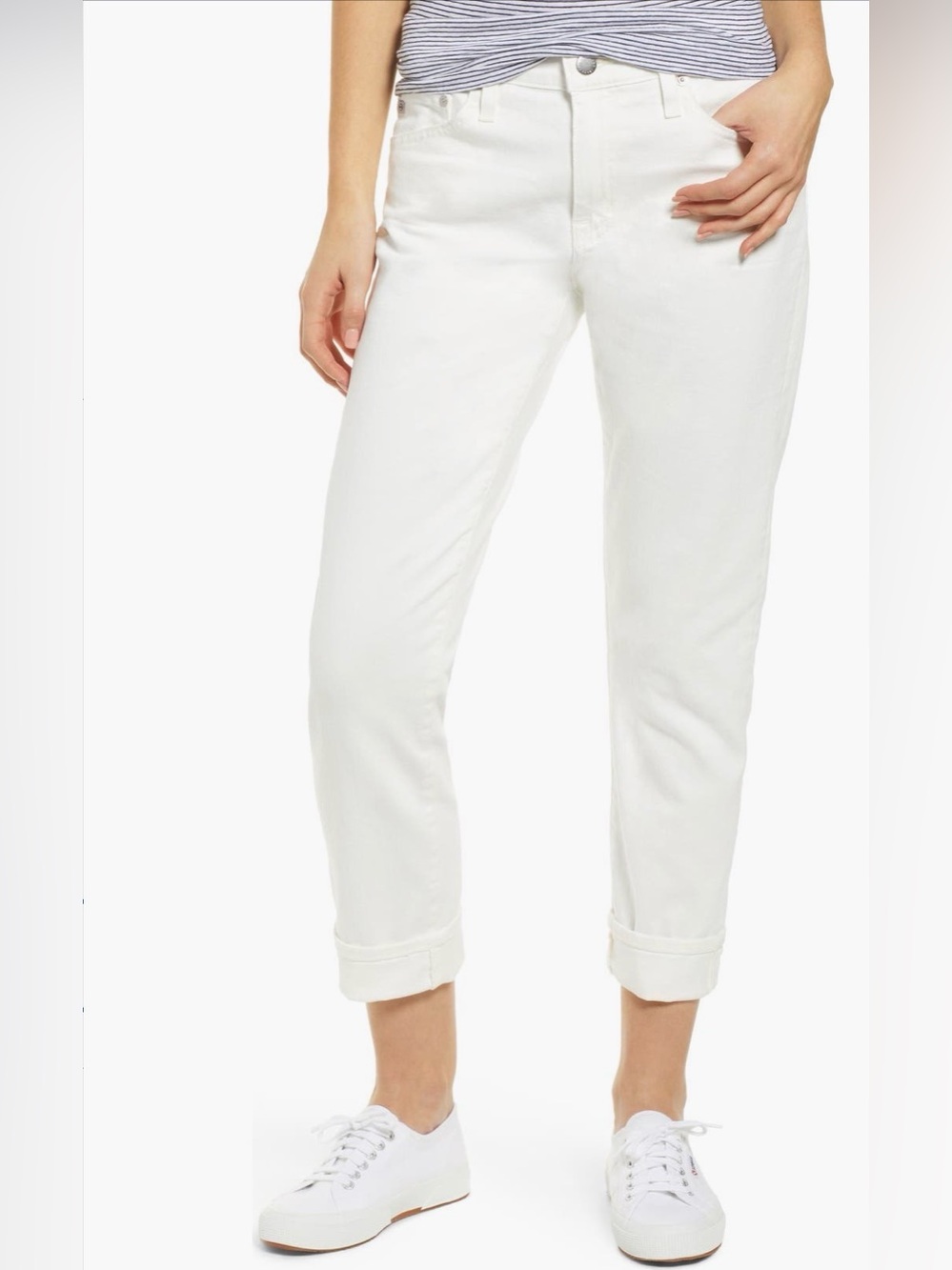 NEW…AG The Ex Boyfriend Cropped Jeans
